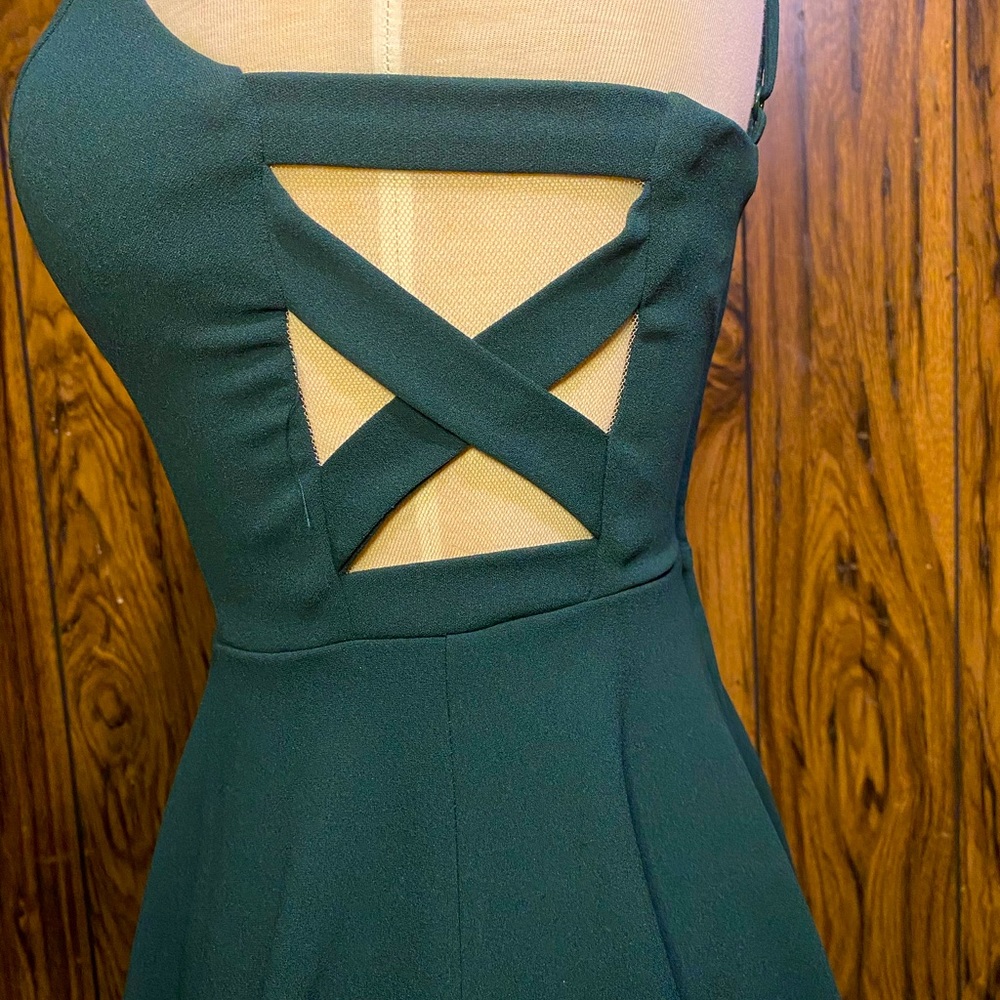 B Darlin Green Mini Dress - Picture 2 of 9